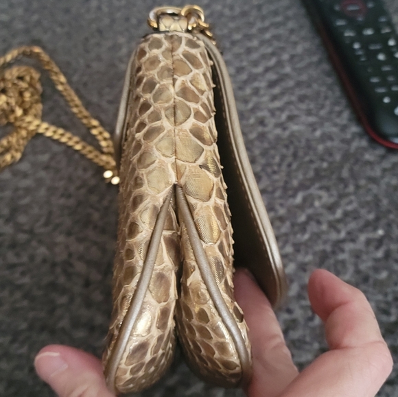 GORGEOUS VINTAGE PYTHON SNAKE CROSSBODY GUCCI BAG - Picture 12 of 16